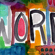 Word- Colorful Abstract Pop Art Art Print