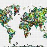 World Map Map Of The World Art Art Print