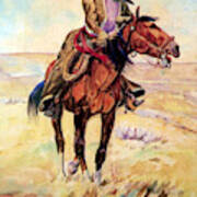 Wyoming Cowgirl, 1907 Art Print