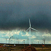 Wyoming Wind Farm Art Print
