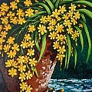 Yellow Cascade Art Print