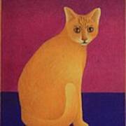 Yellow Cat Art Print