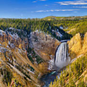 Yellowstone Lookout Point Center Panel Art Print