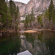 Yosemite Falls Reflection Art Print