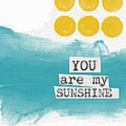 You Are My Sunshine- Abstract Mod Art Art Print