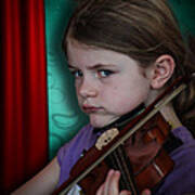 Young Musician Impression # 4 Art Print