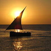 Zanzibar Fishing Dhow Art Print