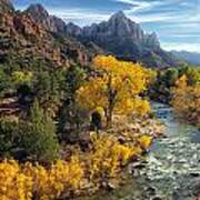 Zion National Park In Fall Art Print