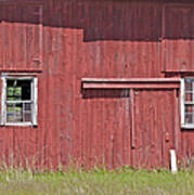 Weathered Red Farm Barn Of New Jersey Art Print