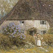 A Kentish Cottage Art Print