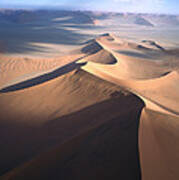 Aerial View Of Star Dune Formations #1 Art Print