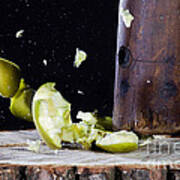 Apple Smashed With Mallet #1 Art Print