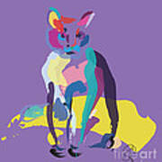 Cat In Colour Art Print