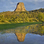 Devils Tower National Monument Showing #1 Art Print