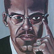 Malcolm X  #1 Art Print