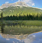 Mt Burgess Reflected In Emerald Lake #1 Art Print