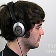 Noise-canceling Headphones #1 Art Print