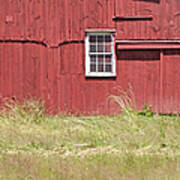 Red Weathered Farm Barn Of New Jersey #1 Art Print