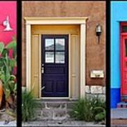 Tucson Barrio Door Trio Art Print