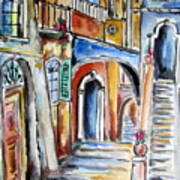 Vecchio Vicolo A Trastevere #1 Art Print