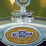 1928 Chevrolet 2 Door Coupe Hood Ornament Art Print