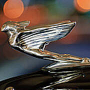 1938 Cadillac V-16 Presidential Convertible Parade Limousine Hood Ornament Art Print