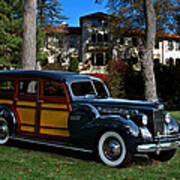 1940 Packard Cantrell Woody Station Wagon Art Print