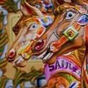 Carousel Horses #3 Art Print