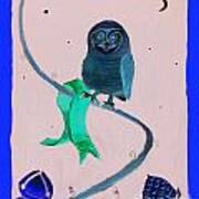 2008 Owl Negative Art Print