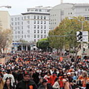 2012 San Francisco Giants World Series Champions Parade Crowd - Dpp0001 Art Print
