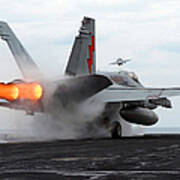 An Fa-18c Hornet Launches #3 Art Print