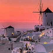 Santorini - Greece #4 Art Print