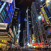 42nd Street - Nyc Art Print