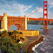 Above The Golden Gate Bridge - San Francisco California Art Print