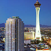 Aerial View Of Stratosphere Tower Art Print