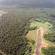 Airstrip At Port Kaituma, Guyana. This Art Print