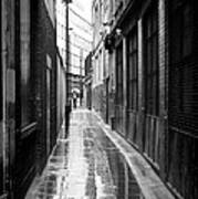 Alley In The Rain Art Print