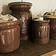 Antique Ceramic Jars Art Print