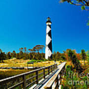 Approach To Cape  Lookout Art Print