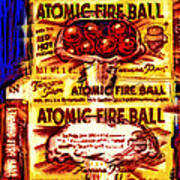 Atomic Fire Ball Art Print
