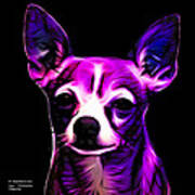 Aye Chihuahua - Magenta Art Print