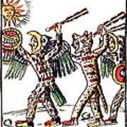 Aztec Warriors, Codex Florentine, 16th Art Print