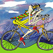 Bicycle Guy Art Print