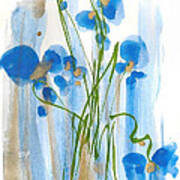 Blue Flowers Art Print