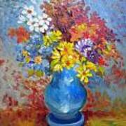Blue Vase Art Print