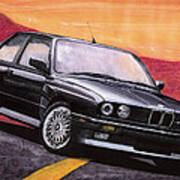 Bmw E30 M3 Art Print