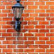 Brick Wall Light Art Print