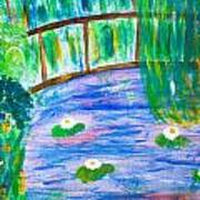 Bridge Of Lily Pond Art Print