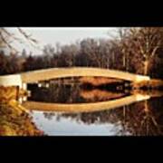 #bridge #reflection. #beautiful Art Print