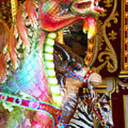 Carousel Dragon Art Print